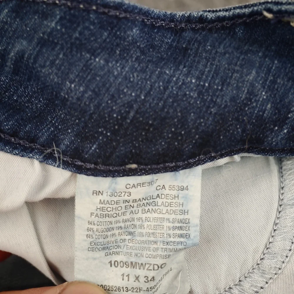 Wrangler Bootcut Jeans Women's 32x34 Blue Medium Wash Mid Rise Stretch 11X34
